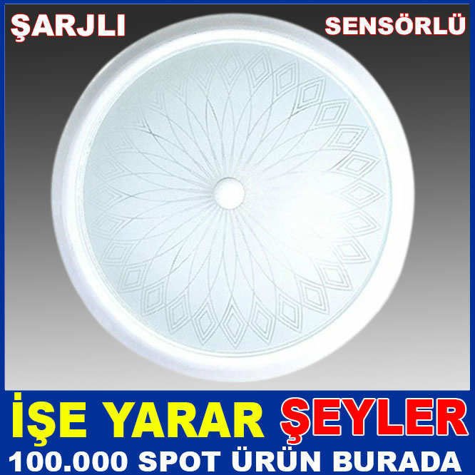 ŞARJLI LED IŞIKLI SENSÖRLÜ TAVAN ARMATÜRÜ