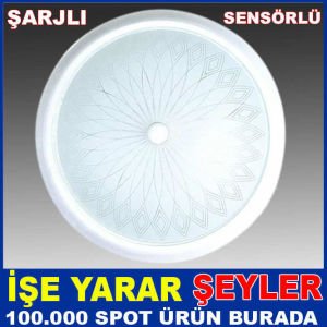 ŞARJLI LED IŞIKLI SENSÖRLÜ TAVAN ARMATÜRÜ