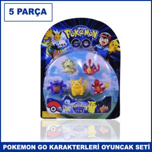 5 Parça  Pokemon Go Karakterleri Oyuncak Seti Kaliteli ve Dayanıklı