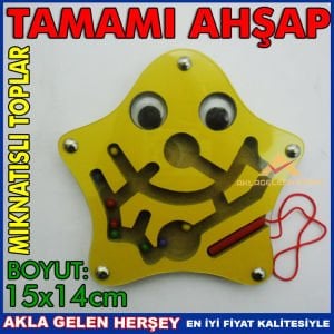 EĞİTİCİ YILDIZ MODEL MIKNATISLI LABİRENT OYUNCAK