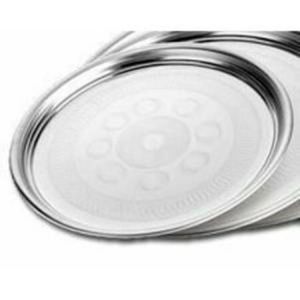 Paslanmaz Çelik Sini 60cm Ömür Boyu Garantili Sofra Temek Tepsisi Süper Kromajlı Yüksek Kalite Çelik