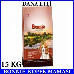 BONNİE DANA ETLİ KÖPEK MAMASI 15 KG YETİŞKİN KÖPEK MAMASI VİTAMİN VE MİNAREL AĞIRLIKLI BESLEYİCİ