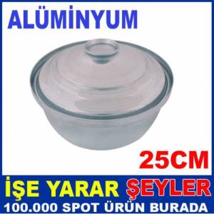 1. Kalite Alüminyum Kapaklı Tencere 25 Cm