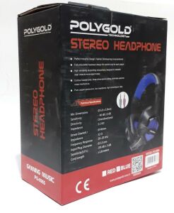 Polygold 3.5mm Çift Jack Giriş  Mikrofonlu Oyuncu Kulaklığı 1.8m