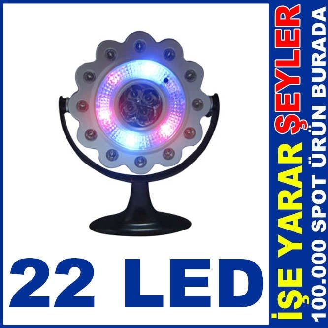 22LEDLİ PİLLİ MIKNATISLI TAŞINABİLİR LAMBA