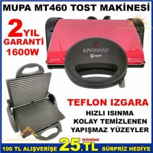 1600W MUPA ÇIKABİLEN TEFLON IZGARA TOST MAKİNASI