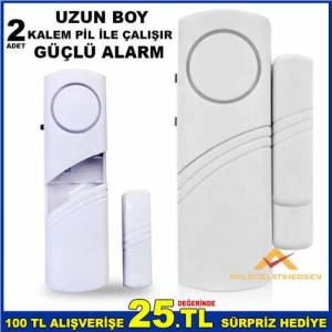 KALEM PİLLE ÇALIŞAN MANYETİK KAPI ve PENCERE ALARMI,PENCERE ve KAPI İÇİN KABLOSUZ ALARM SİSTEMİ