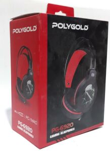 Polygold 3.5mm Çift Jack Giriş  Mikrofonlu Oyuncu Kulaklığı 2m Kablo Uzunluğu Kablodan Ses Kontrollü