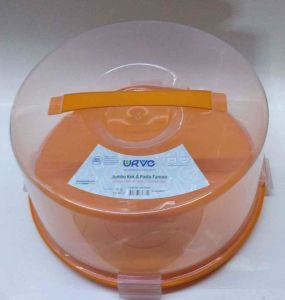 URVE Jumbo Kek Pasta Fanusu Plastik, BPA İçermez