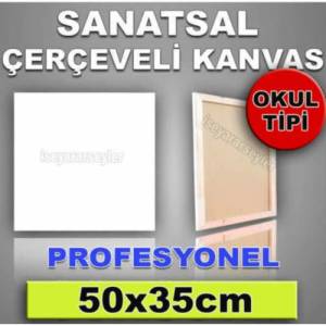 50x35cm Boş Ressam Tuali Ahşap Çerçeveli Hazır Resim Tuvali Öğrencilere Yeni Başlayanlara Hazır Tual