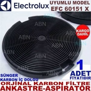 ELECTROLUX EFC 60151 X ANKASTRE DAVLUMBAZ SÜNGER KARBON FİLTRESİ