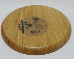 25x25x2.1 Ebatlarında Balsa Group Yuvarlak Şekilde Bambu Sunum Tahtası