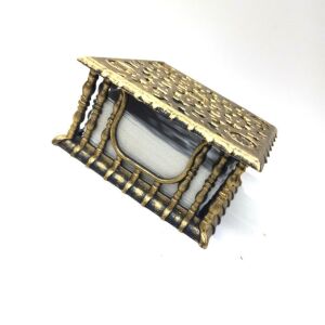 Barok Tarzlı Dekoratif Çok Kullanışlı Kare Şık 16,5 cm Peçete Kutusu