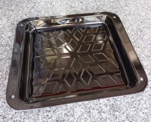39x34cm Emaye Fırın Tepsisi Siyah İç Dış Yüzeyi Sağlıklı Kaliteli Çinko Dikdörtgen Börek Tepsisi N40