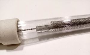 Kumtel Dikey Soba Orbit modellere Orjinal Resistanz ile Şeffaf Cam Isıtıcı 1800W Rezistans 65cm Cam