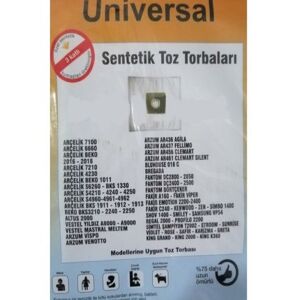 Abnturk  Özel Üretim 10 Adet ARZUMVENOTTO Süpürge Toz Torbası Toz Salımı Sıfır Düzeyinde 3 Kat Elyaf