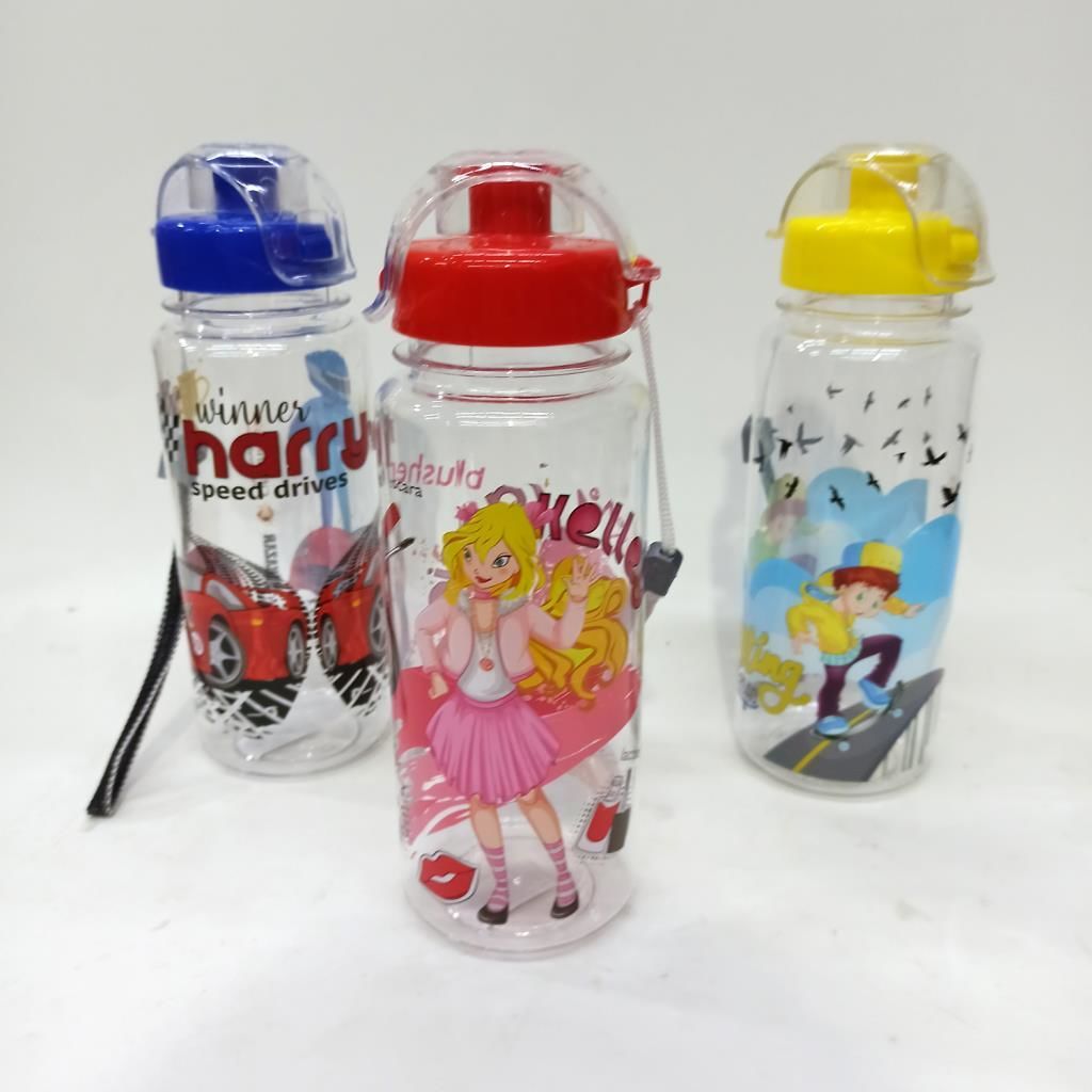 Bombeli Uzay Okul Matarası, Matara Suluk 500 ml Kolay Kırılmaz Koku Yapmaz