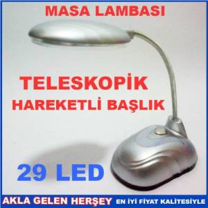 29 Led Teleskopik Hareketli Başlık Masa Lambası