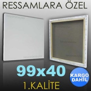 RESSAMLARA ÖZEL RESİM TUVALİ HAZIR TUAL 99x40 KD