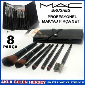 8PARÇA PROFESYONEL ÇANTALI MAC MAKYAJ FIRÇA SETİ