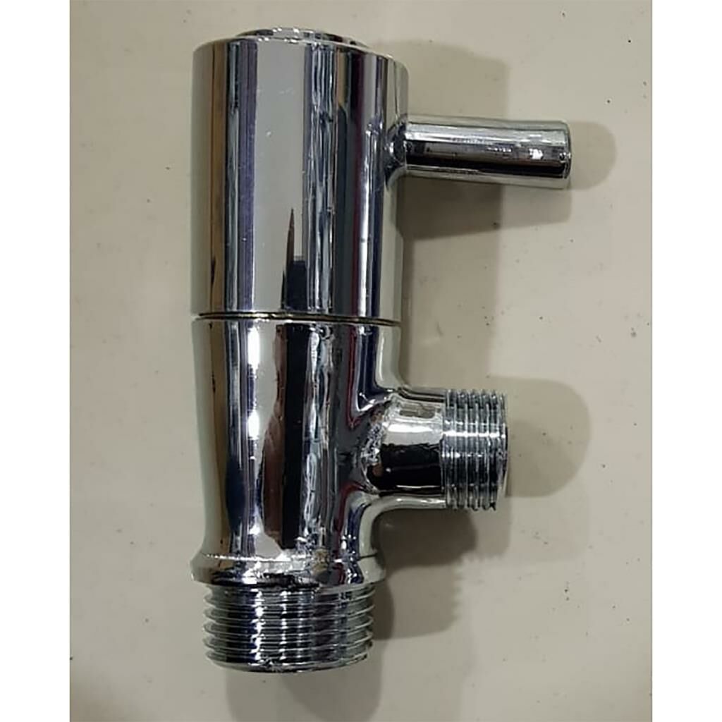 Beyazsu Pirinç Üzeri Krom Kaplama Beyazsu Çubuklu Taharet Musluğu 9 cm