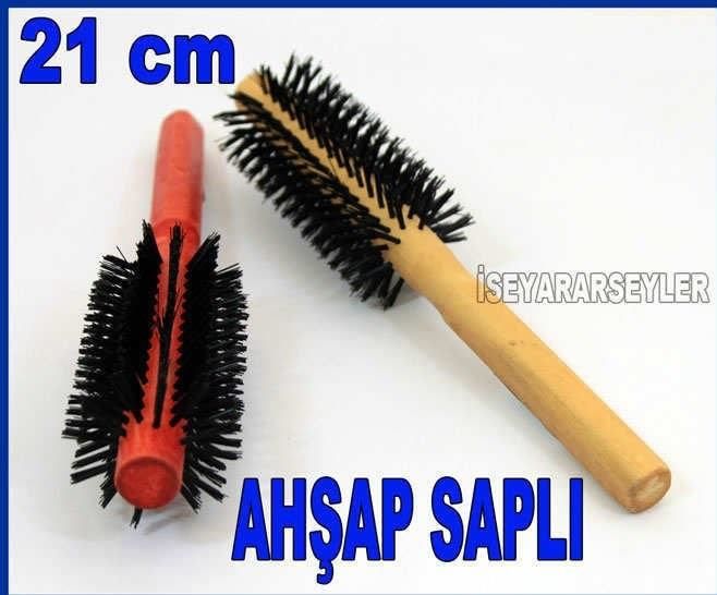 AHŞAP SAPLI DAYANIKLI SAÇ VE FÖN FIRÇASI
