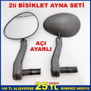 Direksiyon Kenarına Monte Bisiklet 2li Ayna Seti