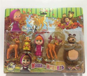 Maşa ile Ayı ve Arkadaşları 5 Parçadan Oluşan Eğlenceli Cizgi Film Oyuncak Figür Seti