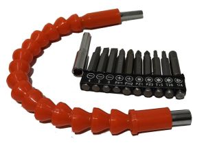 Bükülebilir Esnek Şaft Bits Matkap Ucu + Vidalama Uçları Yu-Su   Sağlam ve Dayanıklı Uzun Ömürlü