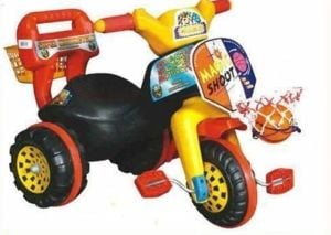 3 Tekerli Basket Potalı Çocuk Bisikleti 1-4 Yaş Kornalı VeSepetli