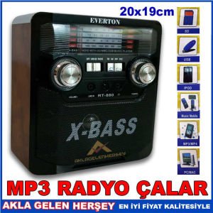 NOSTALJİK 4 BAND TAŞINABİLİR HOPARLÖRLÜ RADYO