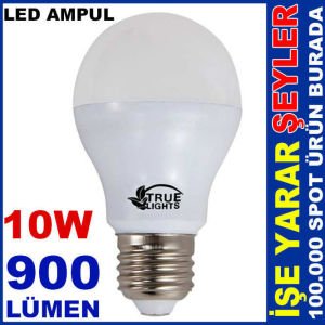 ENERJİ TASARRUFLU SOĞUK BEYAZ 10W LED AMPUL
