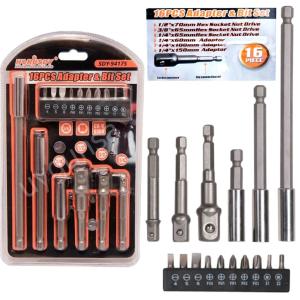 Horusdy Bits Uç Bağlantı Adaptör Seti Lokma Bağlantılı 16 Parça SDY-94175