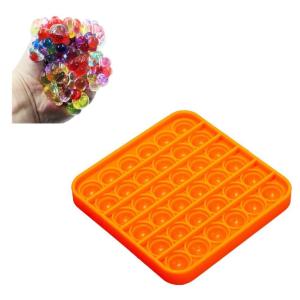 Kare Push Pop + Beyincik- Pop It Push Bubble Fidget Özel Pop Duyusal Oyuncak Zihinsel Stres