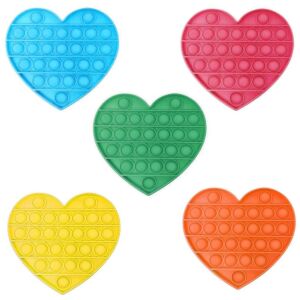 Kalp Push Pop - Pop It Push Bubble Fidget Özel Pop Duyusal Oyuncak Zihinsel Stres