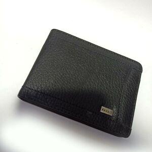 Karalı Gerçek Hakiki Deri 20 Kartlık Kredi Kart Cüzdanı 10 cm X 8 cm