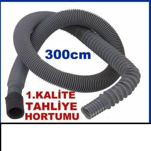 3 metre kirli su çıkış hortumu Bulaşık ve çamaşır makinesi için körüklü su tahliye hortumu 300cm