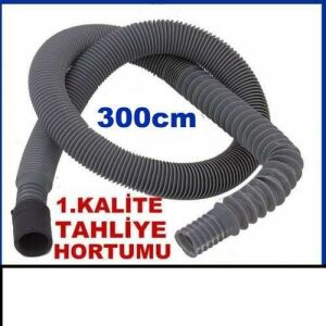 3 metre kirli su çıkış hortumu Bulaşık ve çamaşır makinesi için körüklü su tahliye hortumu 300cm