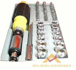 41 PC MAFSAL BAŞLIK TORNAVİDA LOKMA BİT UÇ SETİ