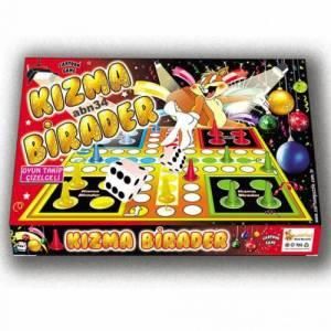 Kızma Birader oyun seti oyun takip çizelgeli,30x30cm oyun alanı+16 plastik piyon+zar pakete dahildir