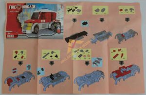 122 PARÇA MİNİK LEGODAN İTFAİYECİ VE ARAÇ SETİ