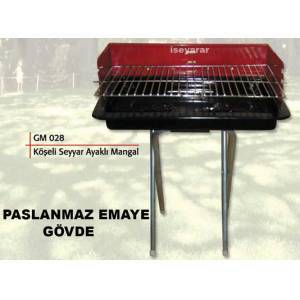 SEYYAR AYAK RÜZGAR KORUMA KÖŞELİ PORTABLE MANGAL