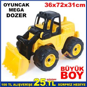 72cm BÜYÜK BOY OYUNCAK İŞ MAKİNASI DOZER