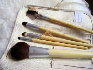 ORİJİNAL ECOTOOLS BAMBOO 6 PARÇA ÇANTALI DOĞAL BAMBU ve TAKLON MAKYAJ FIRÇA SETİ