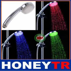 Elektriği Sudan Üreten Renkli Işıklı Duş Başlığı