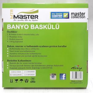 Master 130kg Kapasiteli Uzun Ömürlü Banyo Baskülü