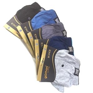 GÜRHAN KALİTELİ PRATİK KONFORLU KULLANIŞLI DÜZ RENK  BOXER  GÜRSU