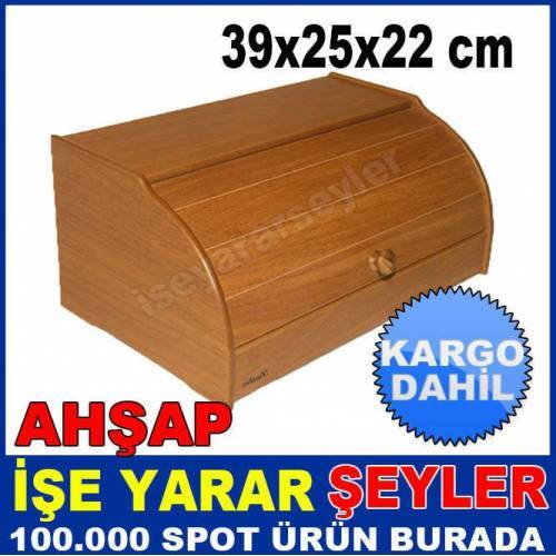 Büyük Boy Ahşap Ekmek Saklama Kutusu Ekmeklik