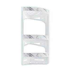 Beyaz Mermer Desen 3 Katlı Banyo Köşeliği 20x31cm h:56cm