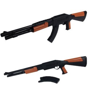75x15cm Ebatında Şarjörlü Boncuk Atan Popmpalı Tüfek Uzun Mesafeli Eğlenceli Boncuk Tabancası